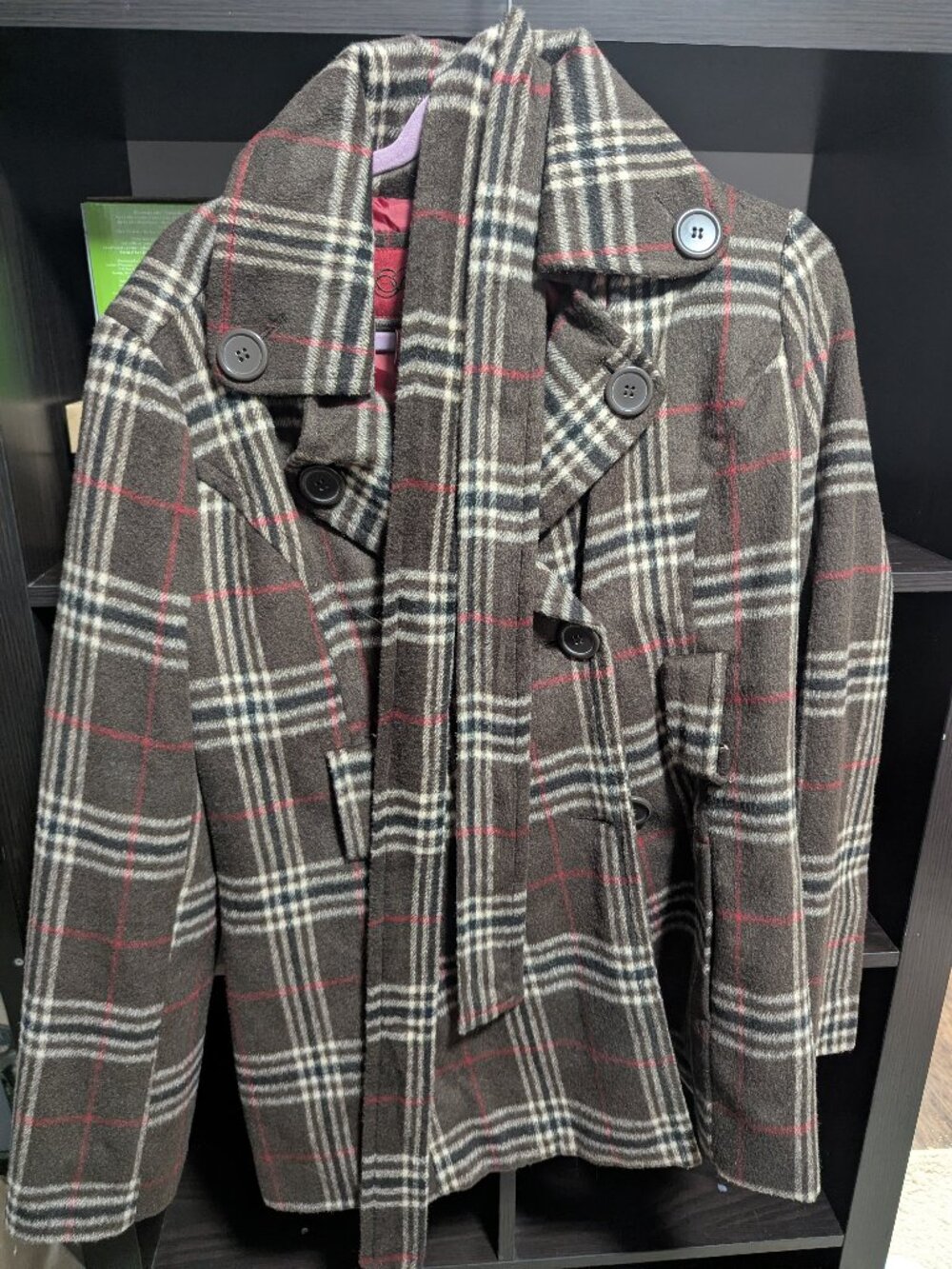 Plaid Joujou Winter Coat Size XL